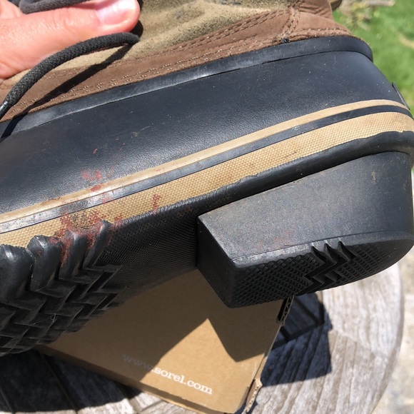 Sorel Fancy Lace II Suede Leather Winter Snow Duck Boots Green Brown Woman's 9 - Picture 5 of 11